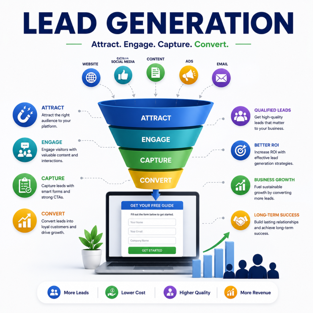 B2B lead generation services in India — high-converting funnels and landing pages by TechniqCo