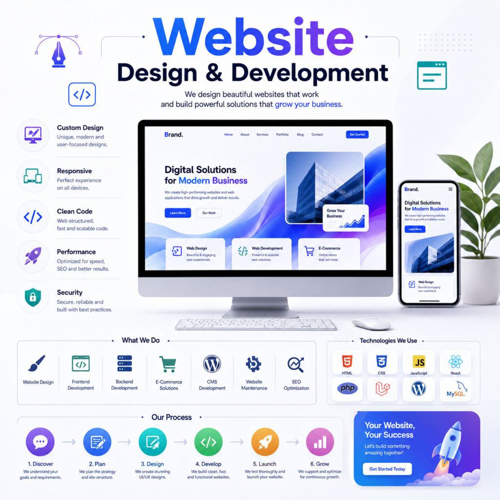 Website development services in Delhi — mobile-friendly, fast, conversion-focused websites by TechniqCo