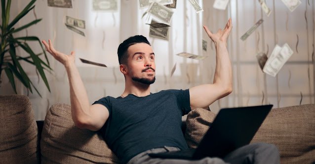 men money throwing