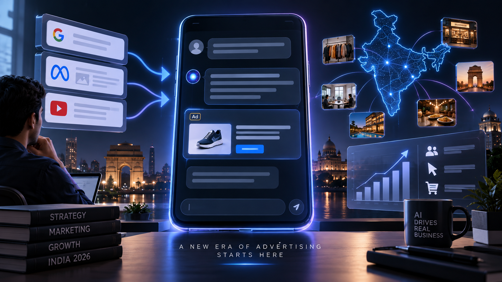 ChatGPT advertising platform with sponsored ads and Indian businesses -TechniqCo
